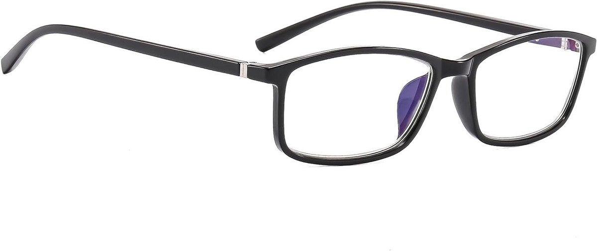 Blauwlichtfilter Bril - Computer Bril - Digitaal Kijken - UV400 Bescherming - -3.5 Dioptrie - Zwart