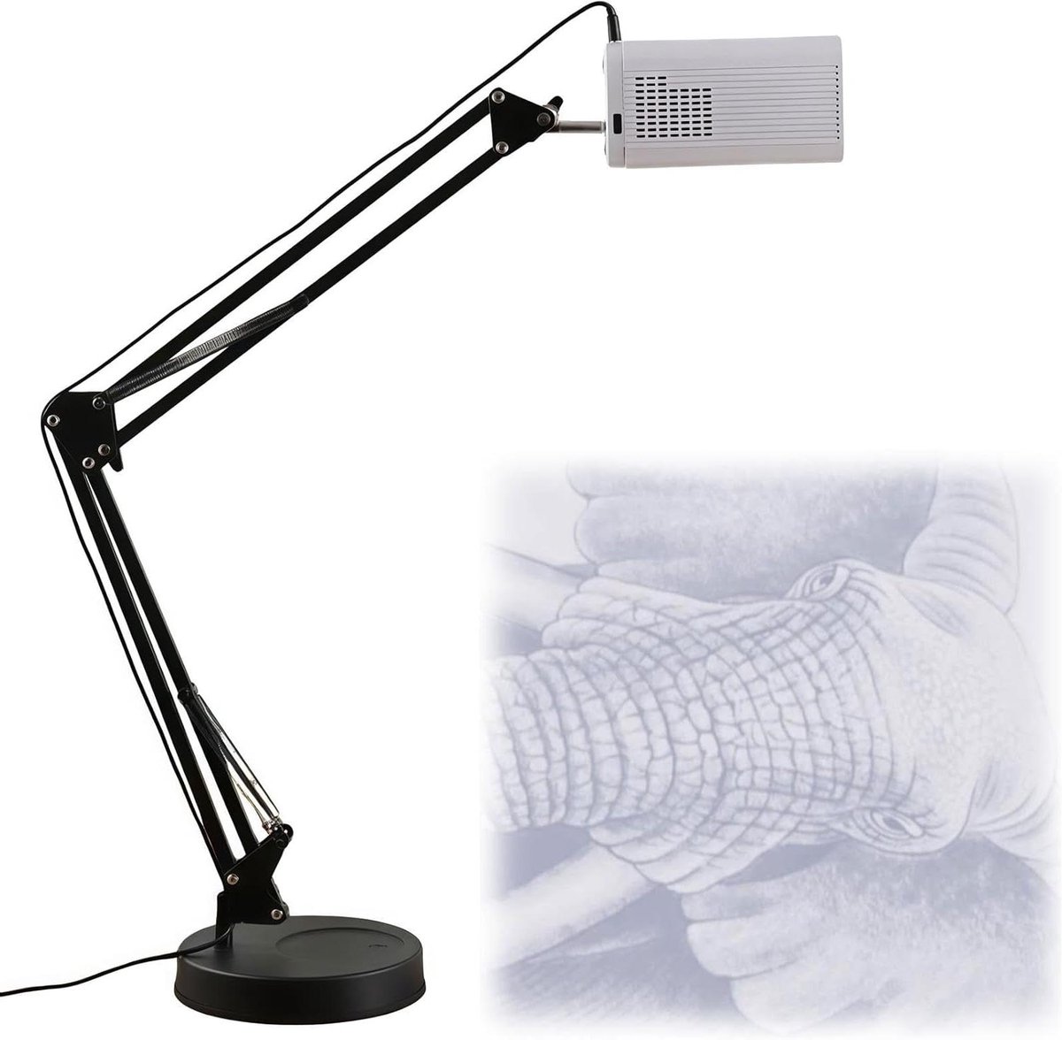 Tekent Projector - Hulp Projector - Kunst Projecteren - Verstelbare Focus - Tot 220cm Breed - Wit