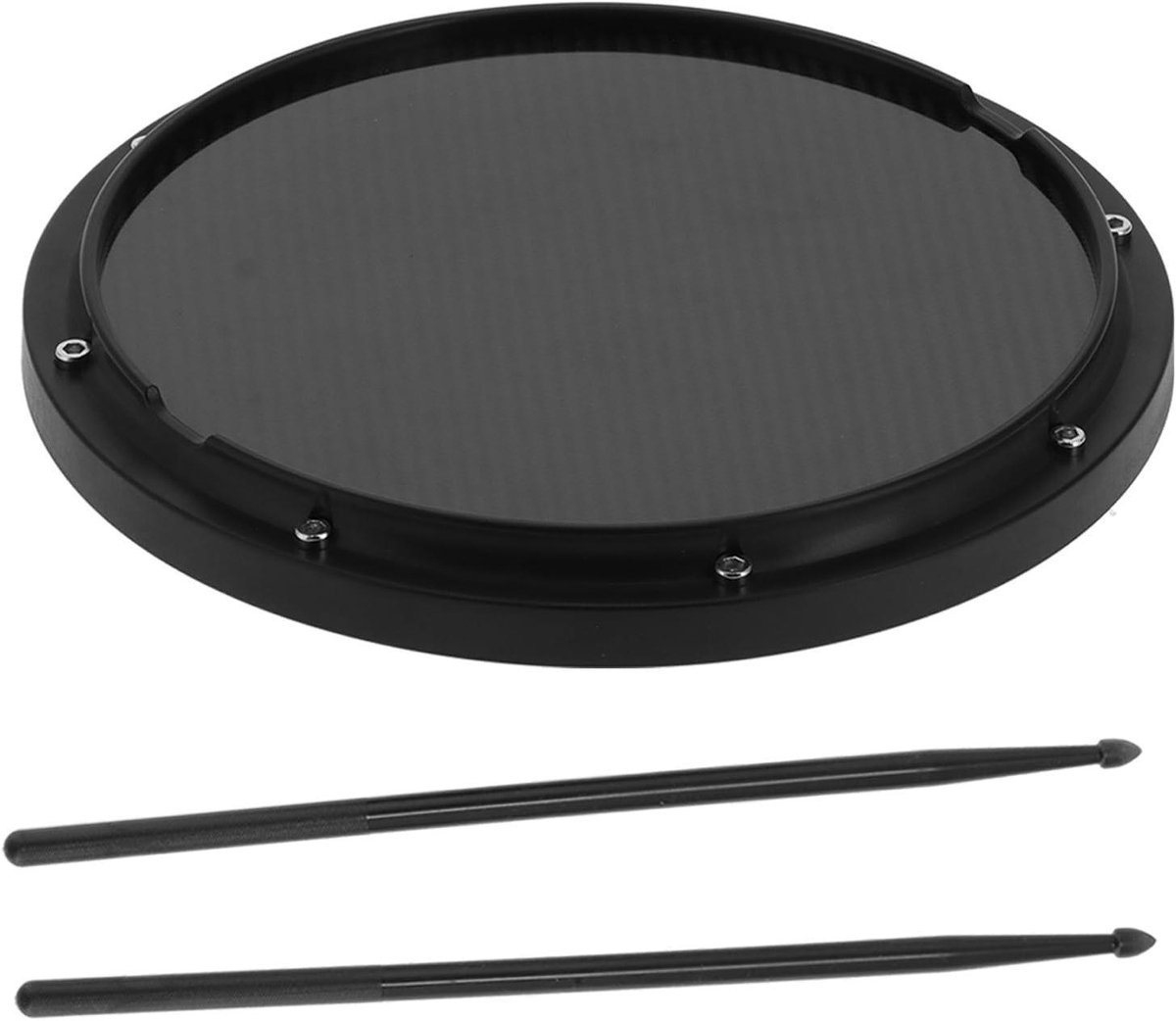 Drumpad Oefenpad - Percussie Pad - Drummen Oefenen - Realistisch Drumgevoel - 12 Inch - Zwart
