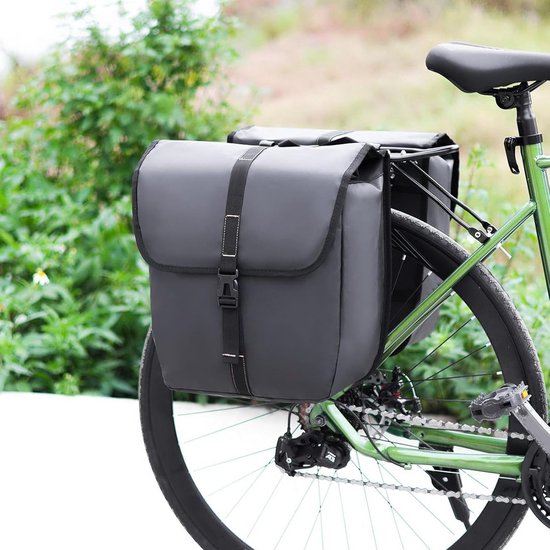 Fietstas Enkel - Waterafstotend Materiaal - 20L - Grijs - Fietstassen Fietsen van Fietstas — afbeelding 3