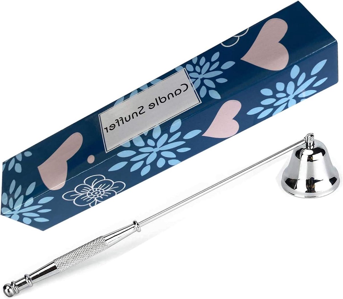 Kaars Snuffer - Kaars Blusser - Veilig Kaarsen Doven - Roestvrij Staal - 20 cm Lang - Zilver