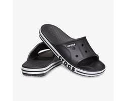 Crocs Bayaband Slide heren slippers zwart wit - Maat 42/43