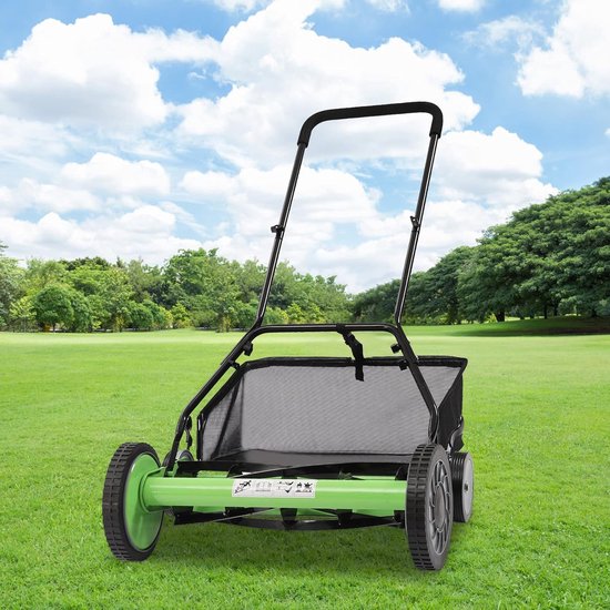 Handmaaier - Kooimaaier Gazonmaaier - Gazon Onderhoud - Motorloos Werking - 50 cm Snijbreedte - Groen — afbeelding 5