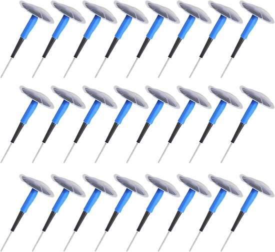 Bandenreparatie Paddestoel - Plakker Set - Band Lek Repareren - Hoge Temperatuur Bestendig - 24 Stuks - Blauw van Merkloos — afbeelding 2