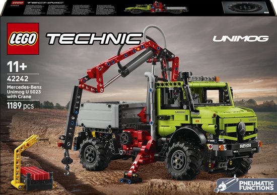 LEGO 42242 Mercedes-Benz Unimog U 5023 met Kraan