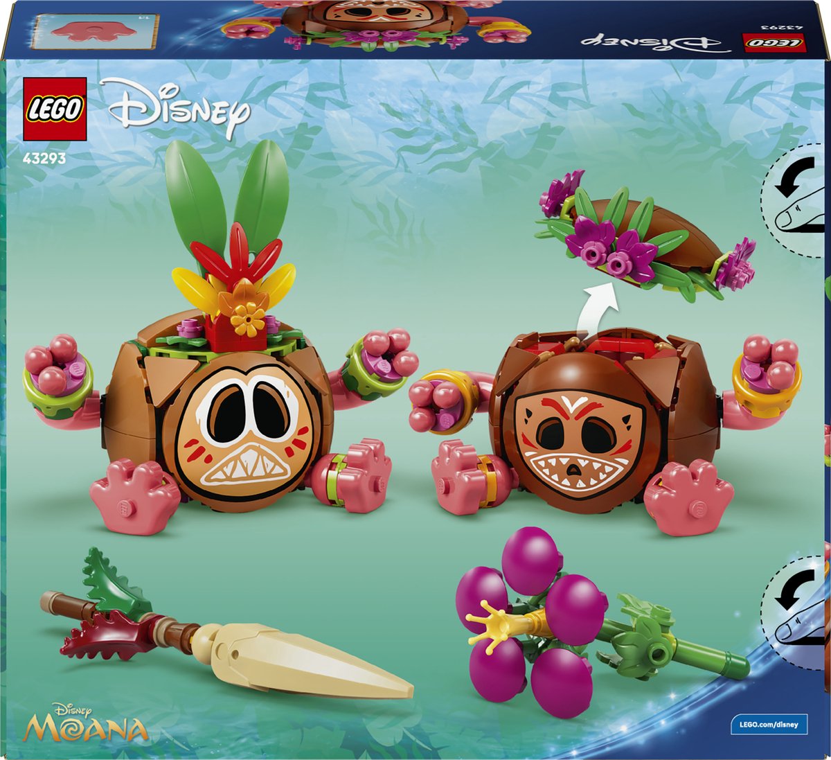 LEGO ǀ Disney Vaiana Kakamora Bouwbaar Kokosnoot Speelgoed voor Kinderen 43293 – foto 6