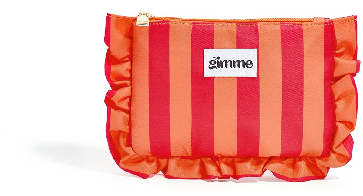 Make-uptassen strip casual polyester dagelijkse accessoires - Oranje