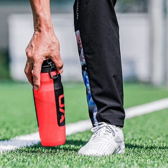 Under Armour Playmaker Squeeze Bidon 950ml - Drinkfles -Bidon - Sportfles - Rood — afbeelding 2