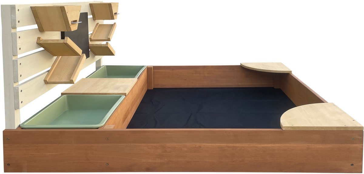 AXI Cato zandbak met zand & waterbakken en Speelwand Beige/bruin- Zand & Water - Inclusief afdekzeil en gronddoek - 10 jaar garantie! — afbeelding 8