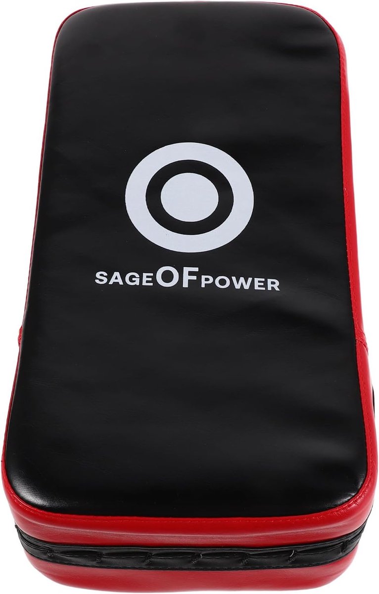 Gebogen Trapkussen - Bokspad Stootkussen - Vechtsport Training - Hoge Dichtheid Materiaal - 37x20x9.5 cm - Rood