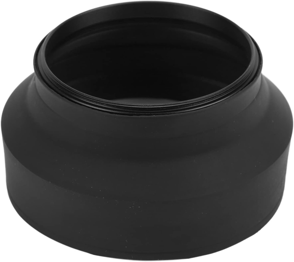 Verstelbare Camera Zonnekap - Lens Bescherming - Fotografie Verbeteren - Drie Verstelbare Staten - 77 mm Schroefdraad - Zwart