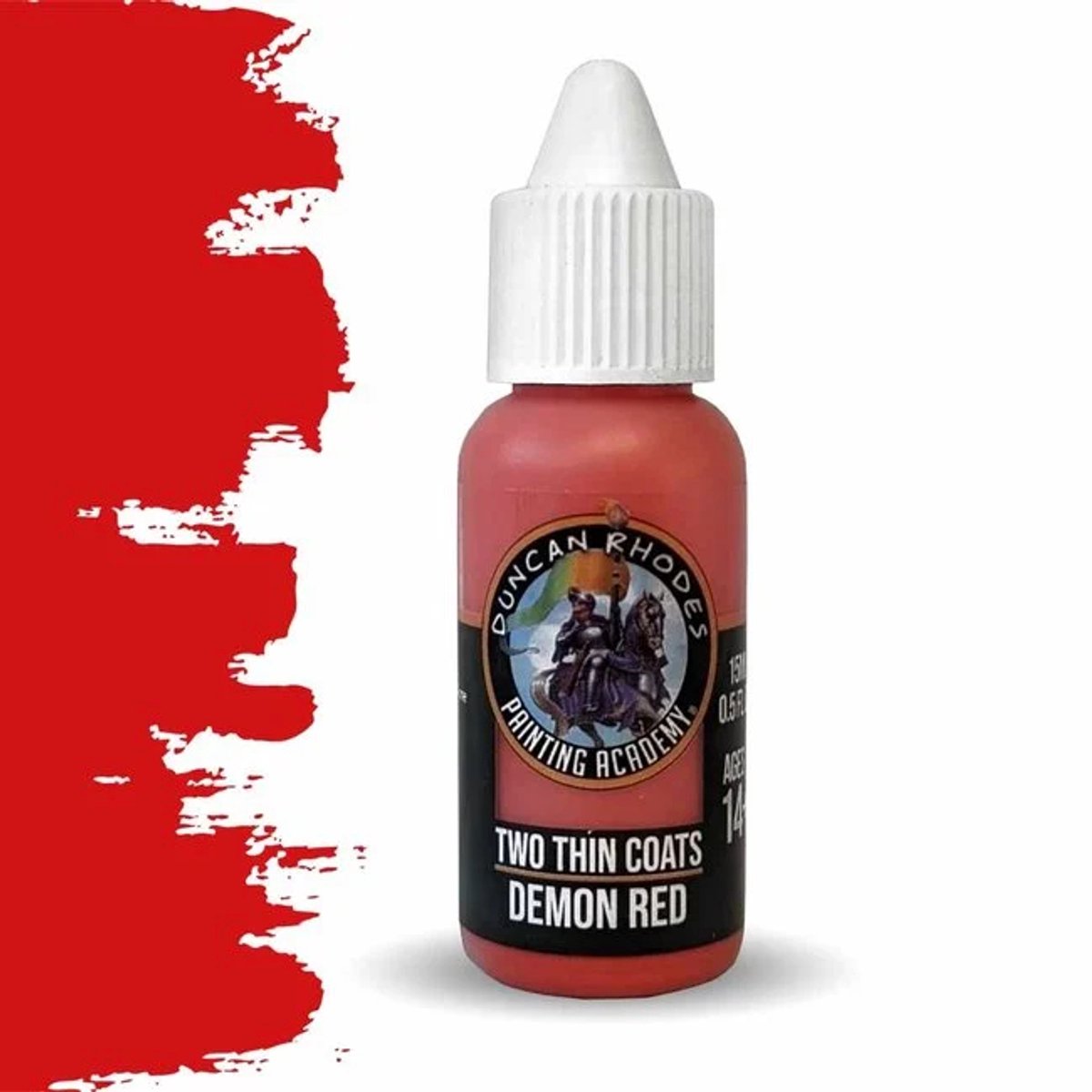 Two Thin Coats verf Demon Red speelgoed educatief karton.