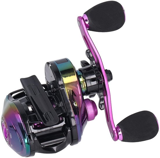 Allecto - Baitcasting Reel - 12 Speed - Hoogwaardige prestaties - Links - Betrouwbaar - Rvs lagers - Geschikt voor vissers - Compact model — afbeelding 4