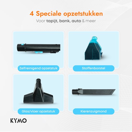 KYMO Tapijtreiniger Ultra 2 - Vlekkenreiniger - Autobekleding Reiniger - Meubelreiniger - Bank Reiniger - Waterstofzuiger - Reinigingsmachine