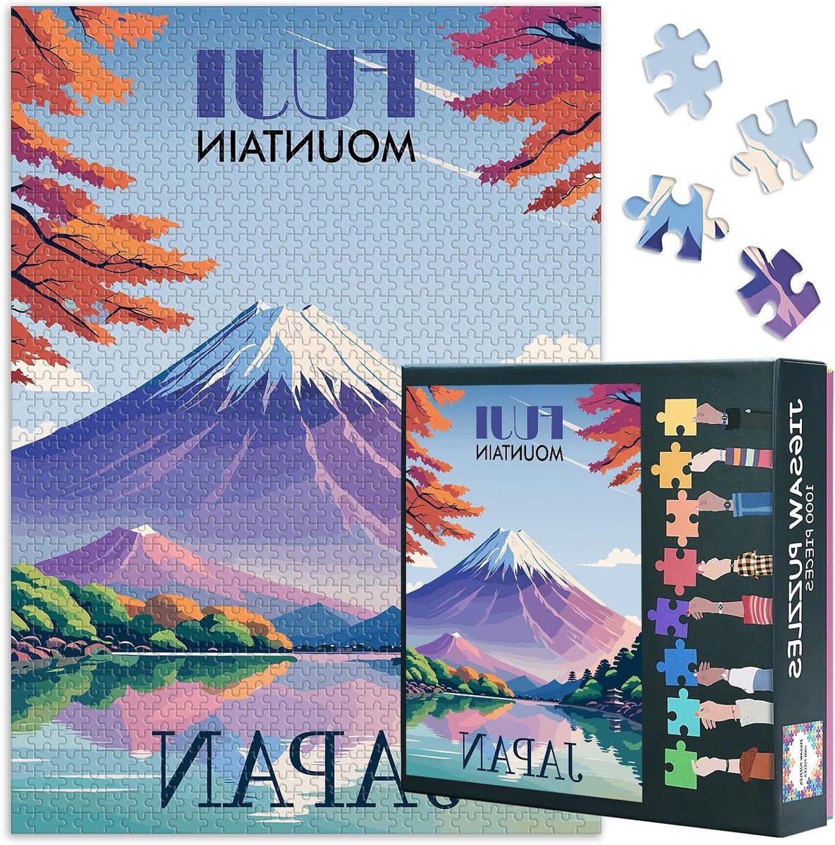 Puzzel 1000 Stukjes - Legpuzzel Volwassenen - Ontspanning Thuis - Vintage Reisposter Design - 70 x 50 cm - Kleurrijk