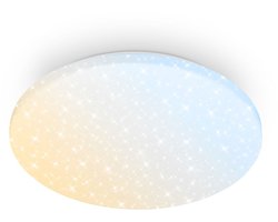 BRILONER Luminus – LED Plafondlamp met afstandsbediening – dimbaar – met sterrenhemeleffect – voor woonkamer & kinderkamer – Ø34 cm
