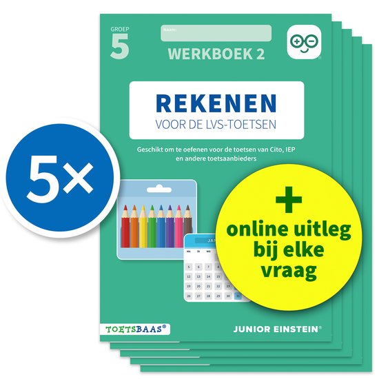 Deel 2 2 - Rekenen voor de LVS-toetsen - Groep 5 - Werkboek  ... - cover
