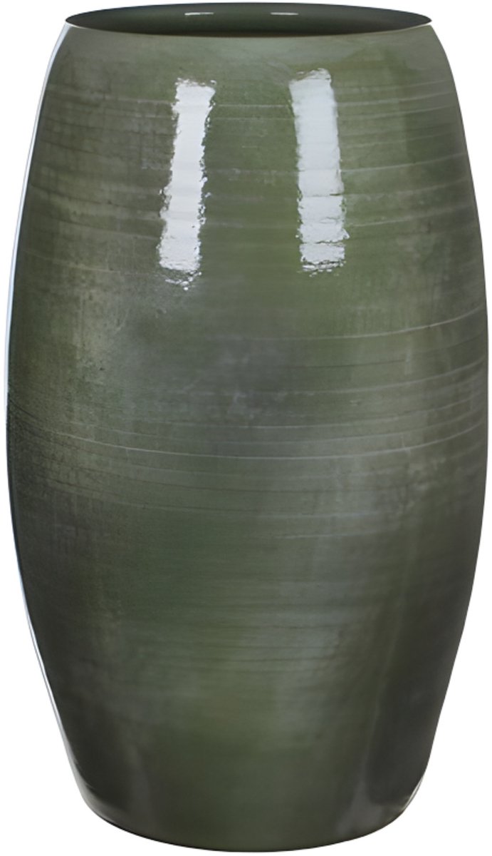 Mica Decorations Bloemenvaas Lester - groen - glanzend - keramiek - 50 x 30 cm - vaas