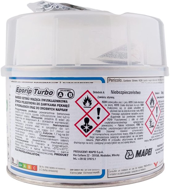 Snelle Reparatiehars - Twee Componenten - Scheuren Dichten - Zeer Snel Hardend - 508g — afbeelding 3