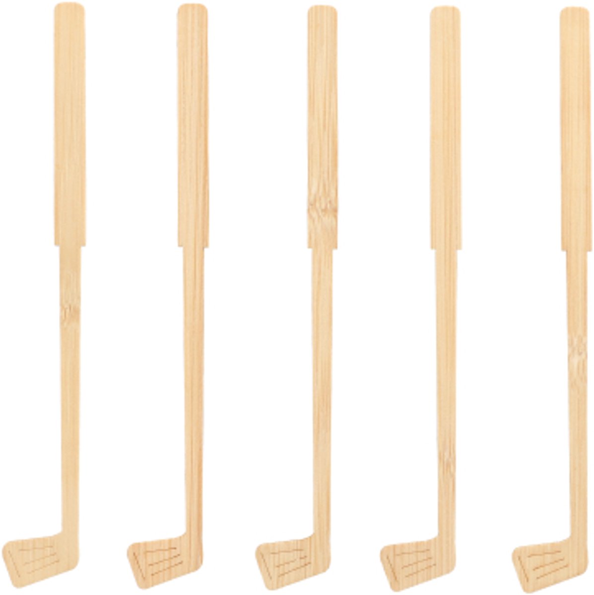 10x 100 Roerstaafjes bamboe pure 15 cm Golf