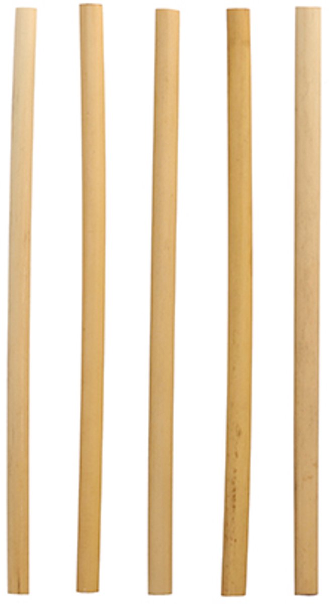 100 Drinkrietjes riet pure Ø 7 mm · 20 cm