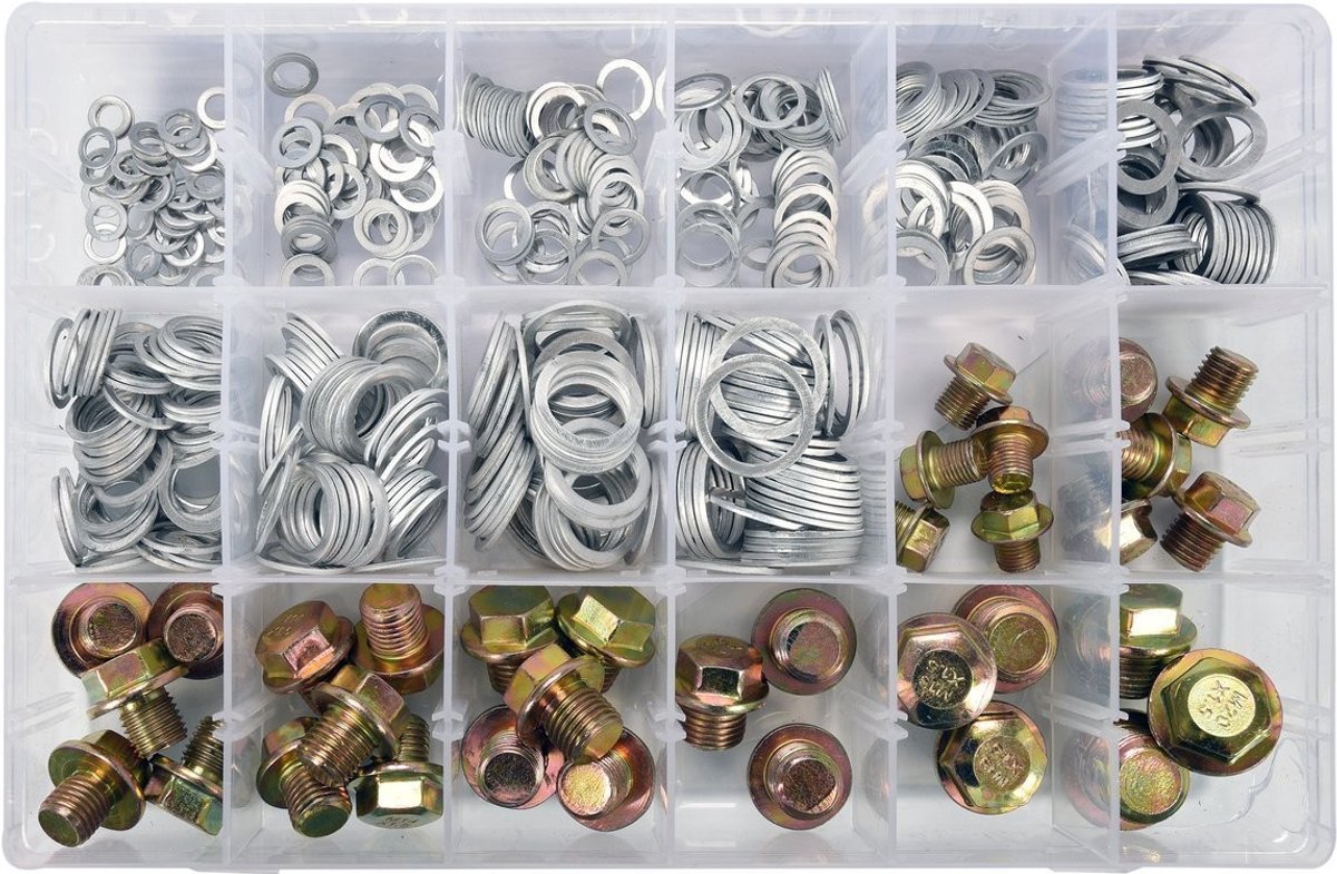 Yato - Podkładki aluminium set - 534 stuks - Verschillende afmetingen