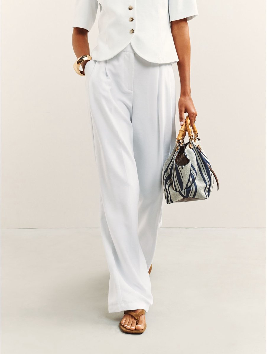 Next - Dames - Broek met wijde pijpen - Wit