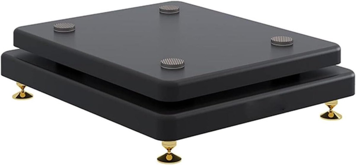 Luidspreker Stabilisator - Subwoofer Basis - Optimale Audio - Dubbellaags Ontwerp - 25x35cm - Zwart Mat