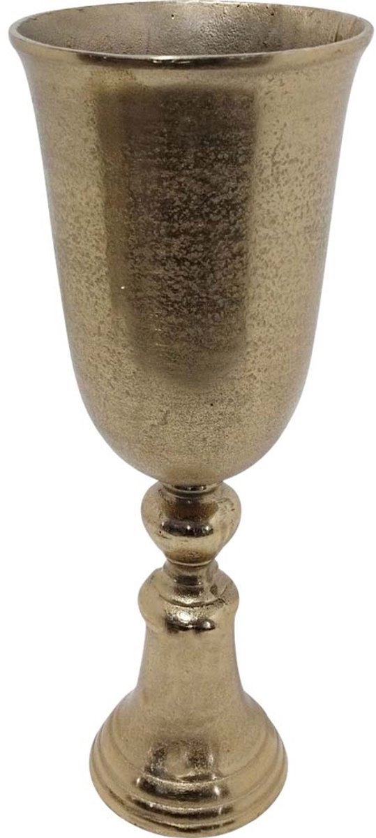 Lesli Living - Vaas Brush - Goud - Ø20x52cm