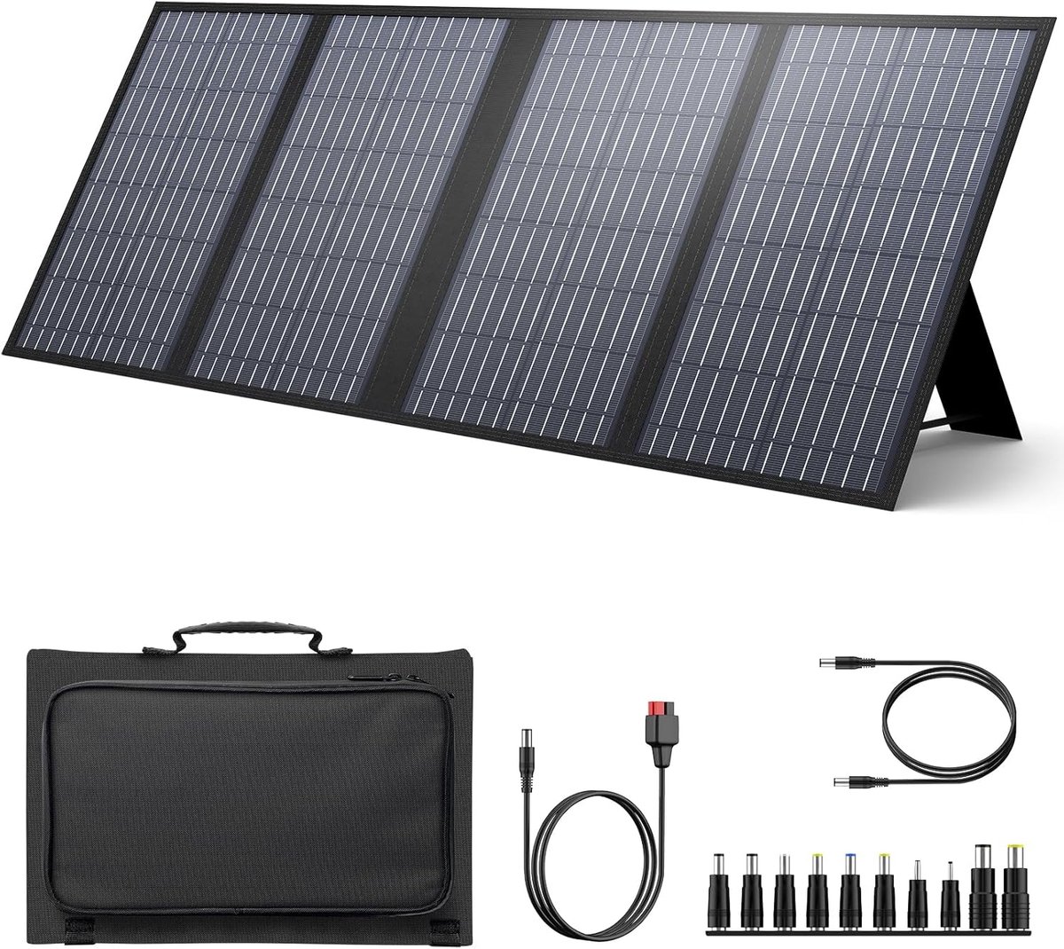 Draagbaar Zonnepaneel - Opvouwbare Oplader - Kamperen - 60W Vermogen - 35.6x24.1x5.1 cm