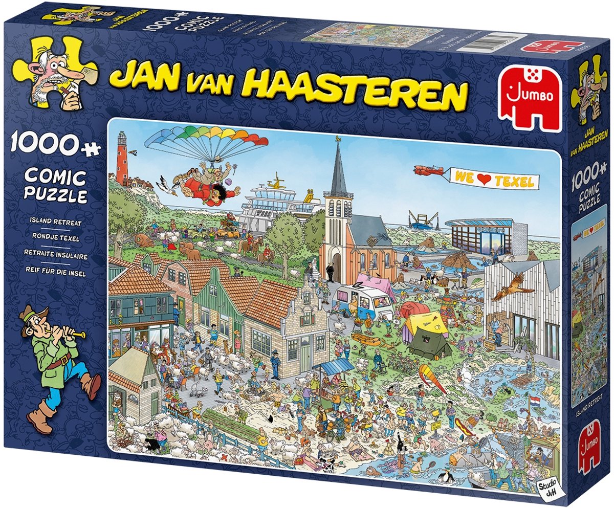 Jan van Haasteren - Rondje Texel - 1000 stukjes puzzel - Legpuzzel — afbeelding 9