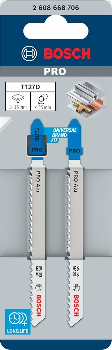 Bosch Professional - Decoupeerzaagblad - T 127 D - Special for Alu - 100 mm