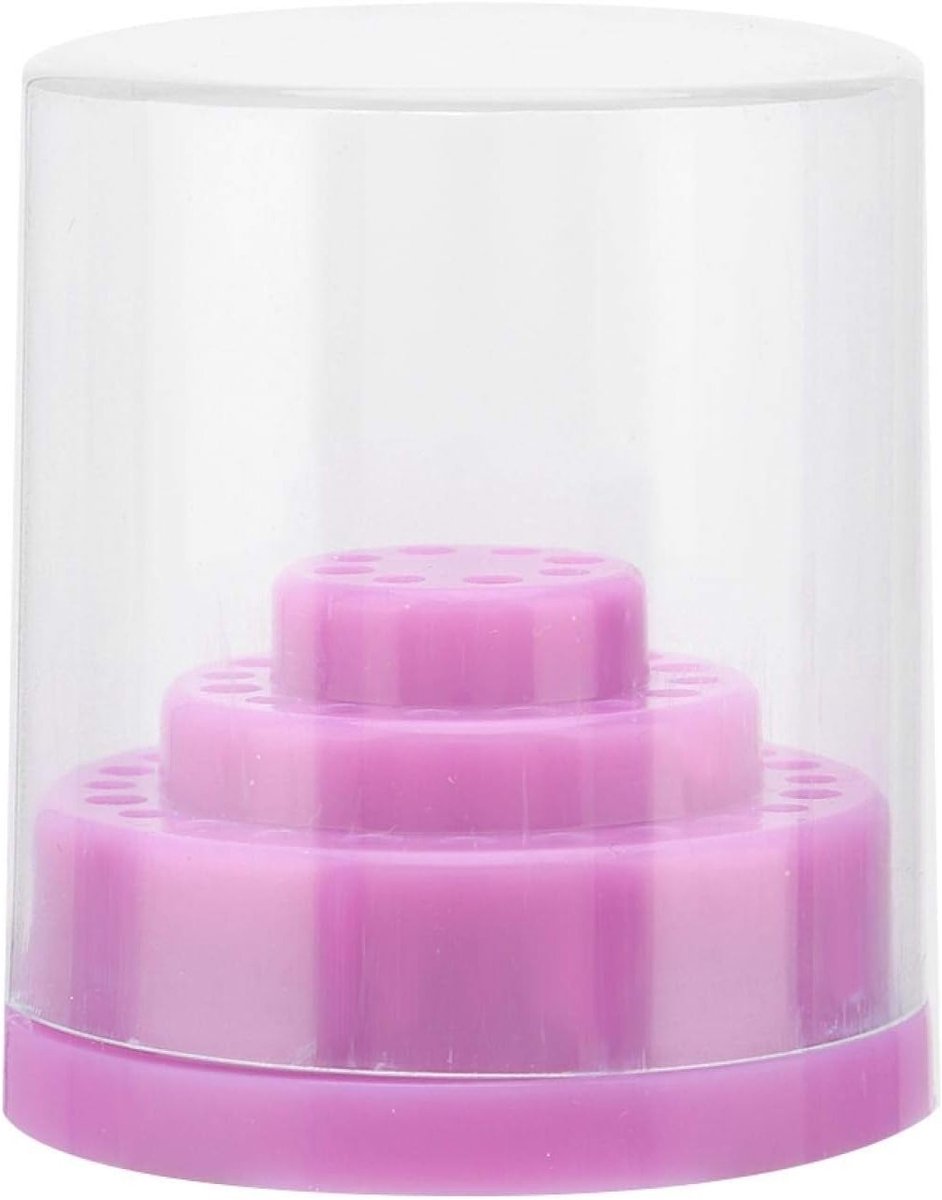 Nail Drill Bits Organizer met 48 Gaten, Stofdichte Houder voor Manicure Gereedschap en Bits