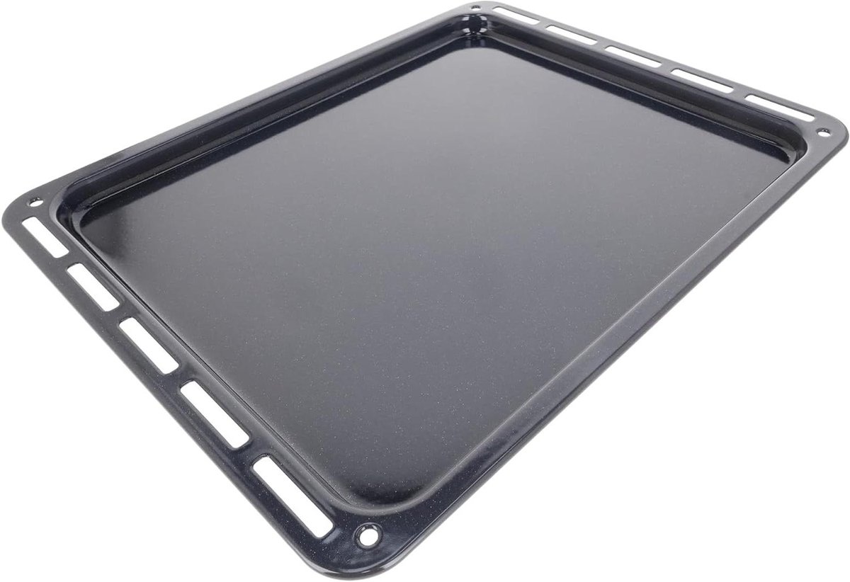 Oven Bakplaat - Grill Pan Bakplaat - Oven Gebruik - Emaille Afwerking - 450x375mm - Zwart