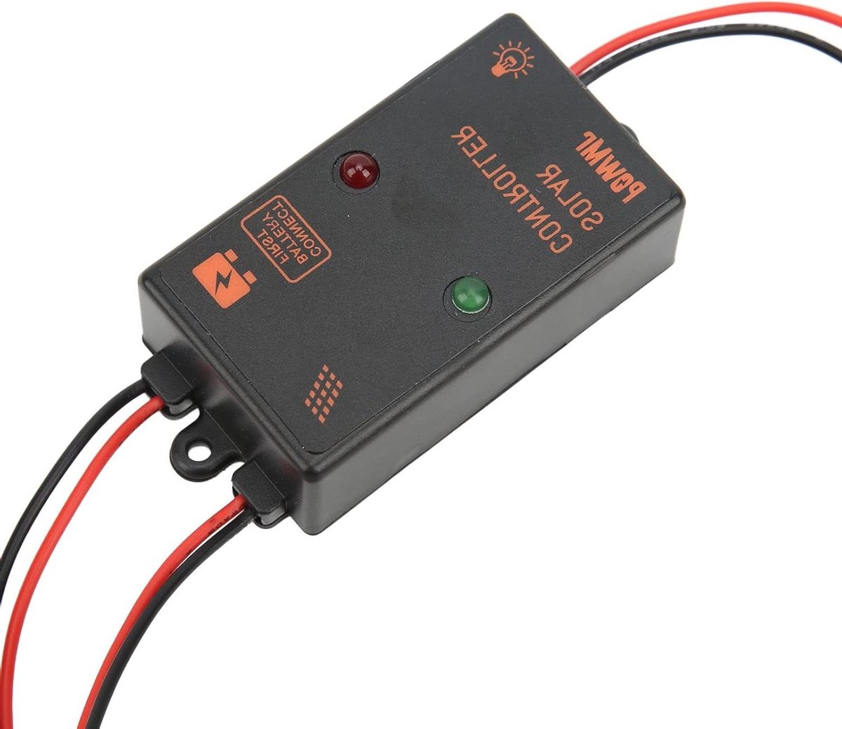 Zonnepaneel Laadregelaar - Solar Controller PWM - Batterij Beschermen - IP67 Waterdicht - 5A 6V/12V - Zwart