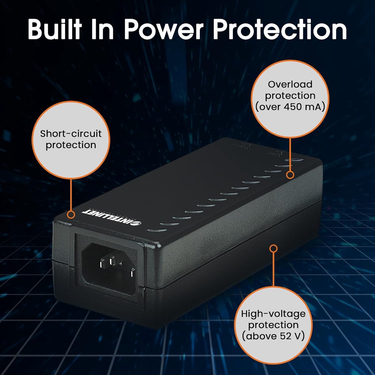 PoE Injector - Voeding Injector - Netwerkapparaten Voeden - IEEE 802.3af Compatibel - 15.4 Watt - Zwart
