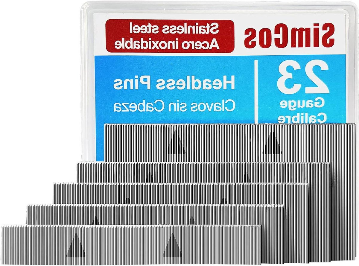 Pin Nagels - Koploze Nagels Pinner - Kastbouw Houtbewerking - Roestvrij Staal - 5 Maten Assortiment - Zilver