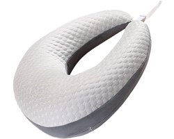 Leeskussen - Leunsteun Kussen - Ontspannen Zitten - Ergonomisch Ontwerp - 60 x 58 cm - Grijs