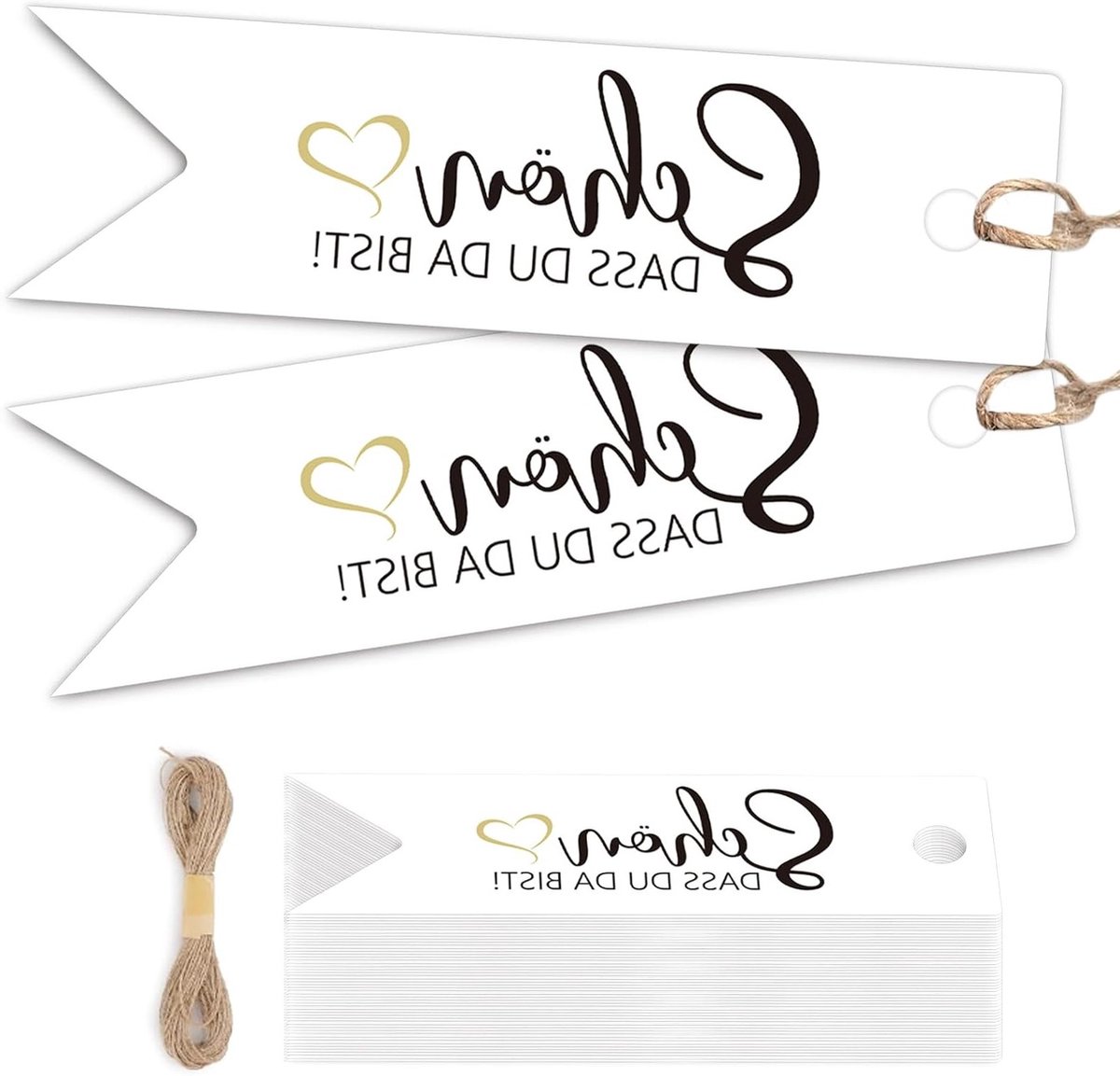 50 Stuks Mooie Bedankkaartjes voor Bruiloften, Persoonlijke Cadeautags en Geschenken