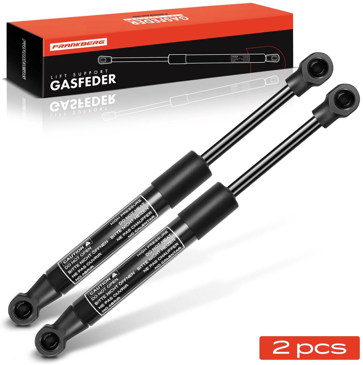 Frankberg 2x Gasveer Demper Motorkap voor VW