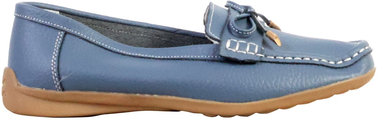 LBS leren mocassin