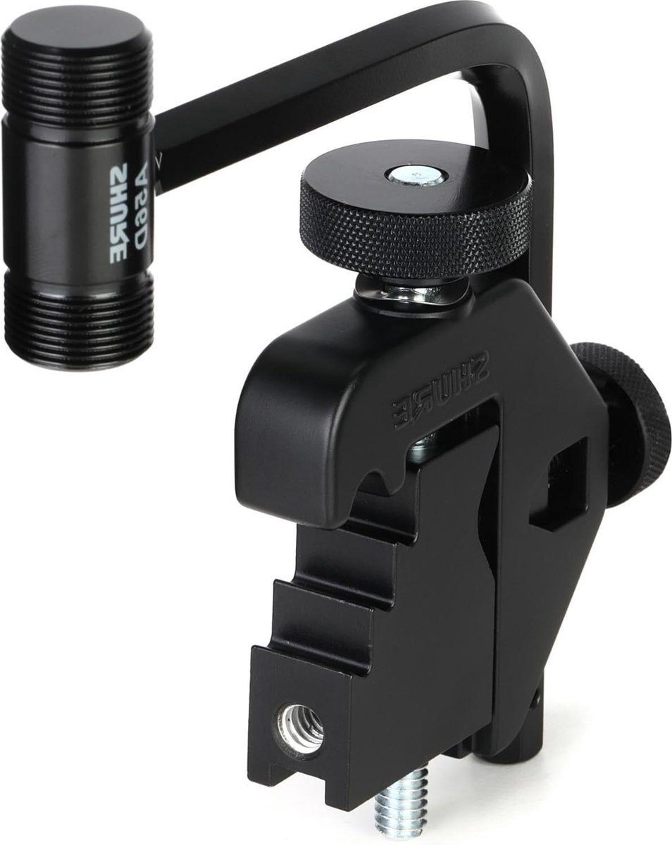 Microfoon Drum Mount - Percussie Houder - Percussie Opnemen - Compacte Plaatsing - Standaard Schroefdraad - Zwart
