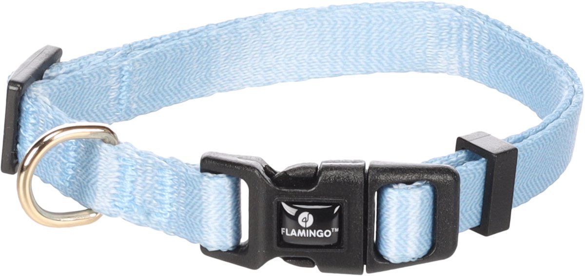 Flamingo - Hond Halsband Noekie Blauw XS 20-35cm 10mm