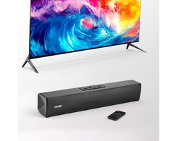 VEVOR Soundbar voor Smart TV, 2.0-Kanaals, 450 mm Compacte TV-Luidsprekers voor Projector, Bluetooth Aux-Aansluiting, Afstandsbediening, 80 W Surround Sound-Systeem voor PC-Hometheateraudio