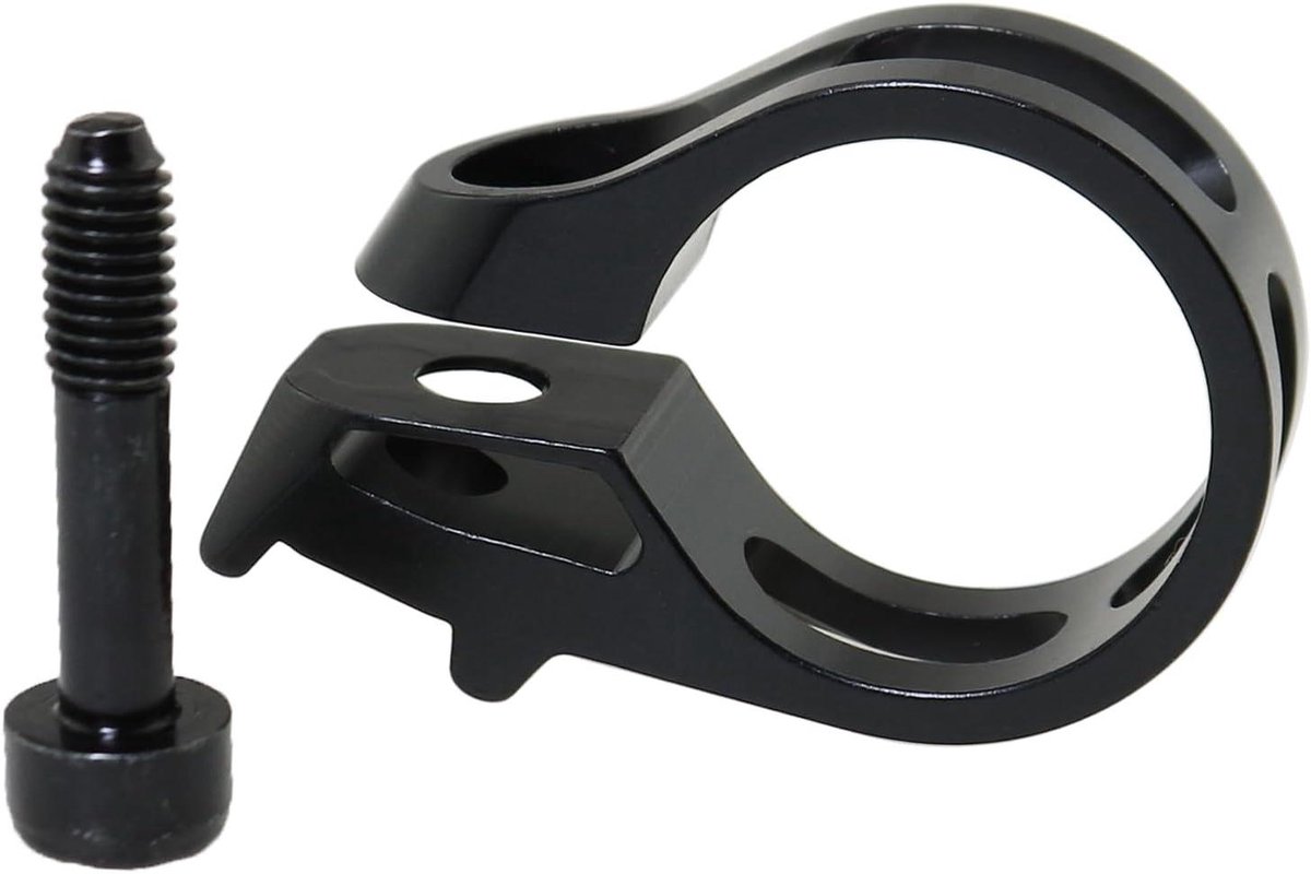 Fiets Shifter Clip - Versnellingspook Clip - Fiets Versnellingen - Aluminium Legering Constructie - 22.2MM - Zwart
