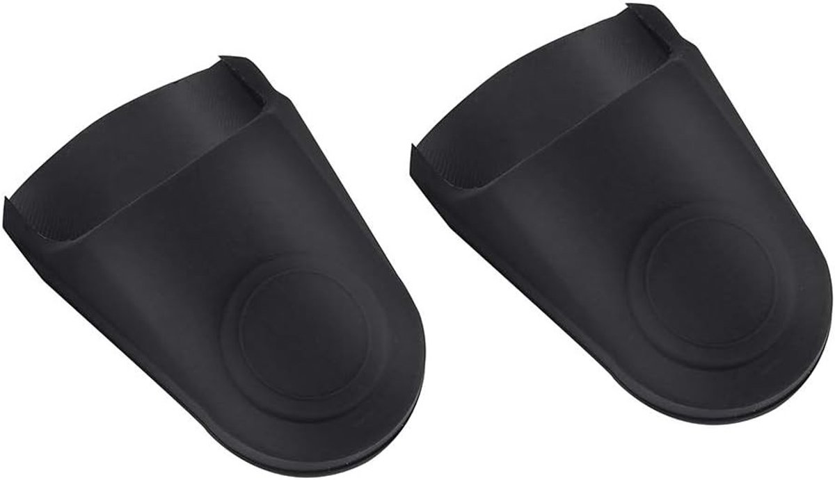 Rubberen Mondstuk Bescherming voor Saxofoon en Klarinet - 2 Stuks Mondstuk Hoed Beschermkap Accessoires (Zwart)
