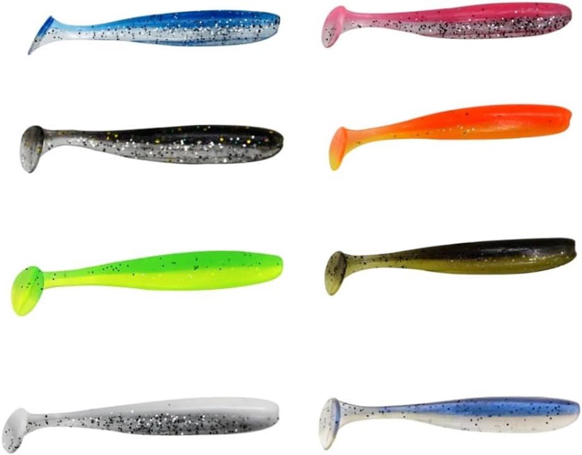 Rubber Visset - Zachte Kunstaas - Roofvis Vissen - Realistische Beweging - 80 Stuks - Diverse Kleuren