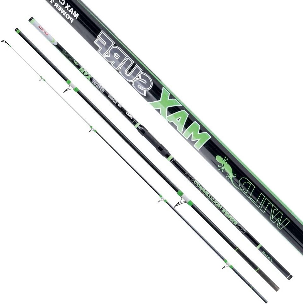 Surfhengel - Zeevishaak - Surfcasting - XR Carbon - 4.20 m - Zwart/Groen