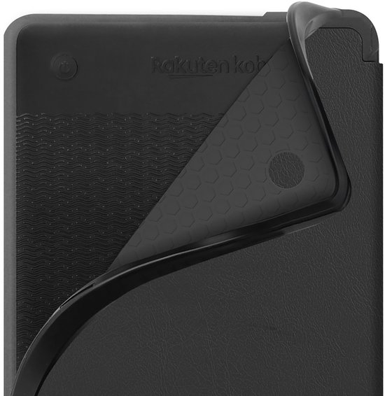 Just in Case hoes geschikt voor Kobo Clara Colour / Kobo Clara BW / Tolino Shine Color - E-reader Folio Hoes - Zwart van Just in Case — afbeelding 5