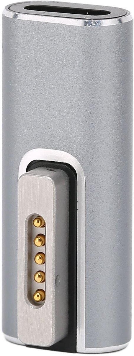 Allecto - USB C naar magnetische adapter - PD snel opladen - Aluminiumlegering - Veilig en stabiel - Geschikt voor thuisgebruik - 5A maximaal